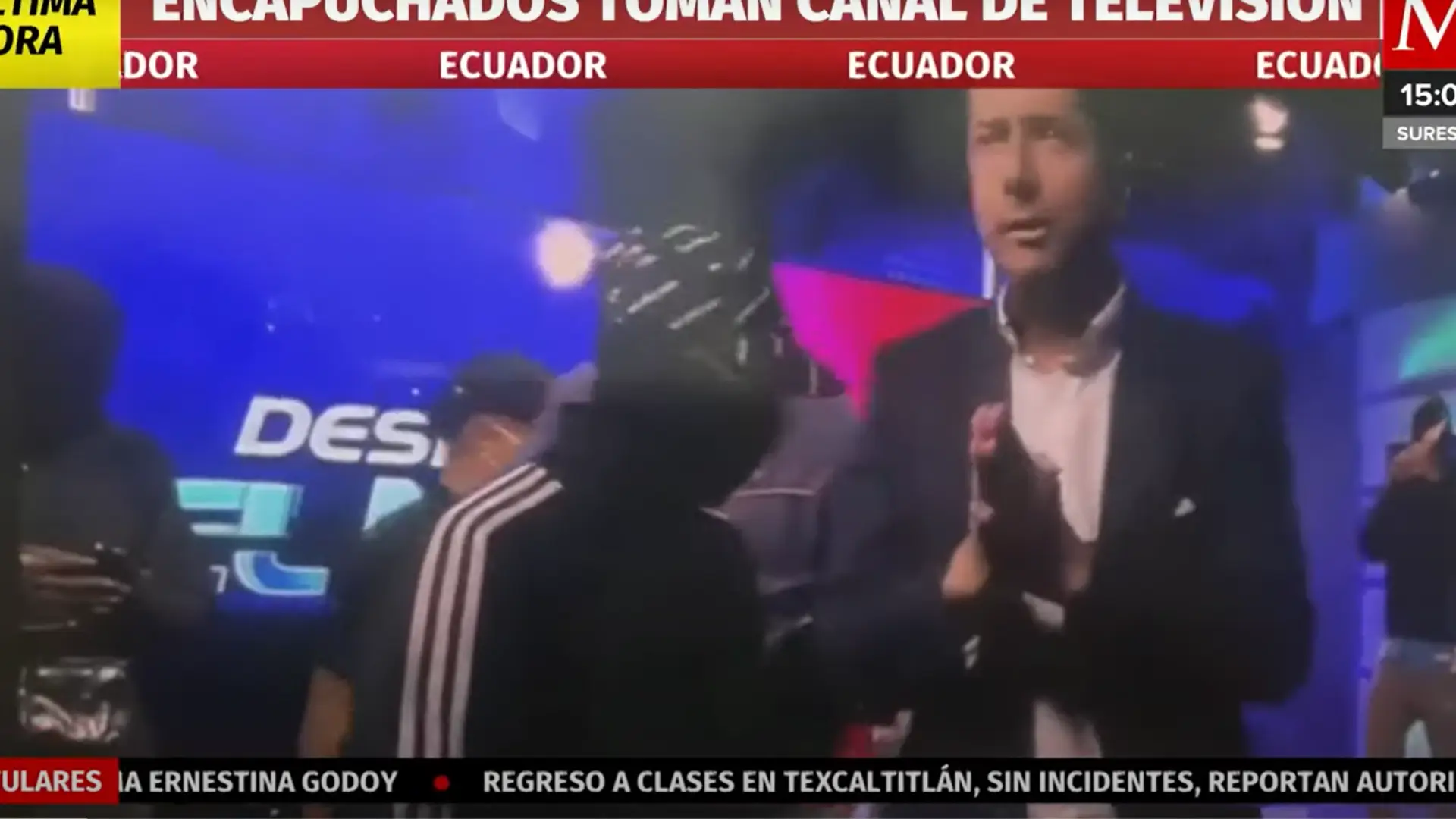 rehenes en Canal de Tv de Ecuador