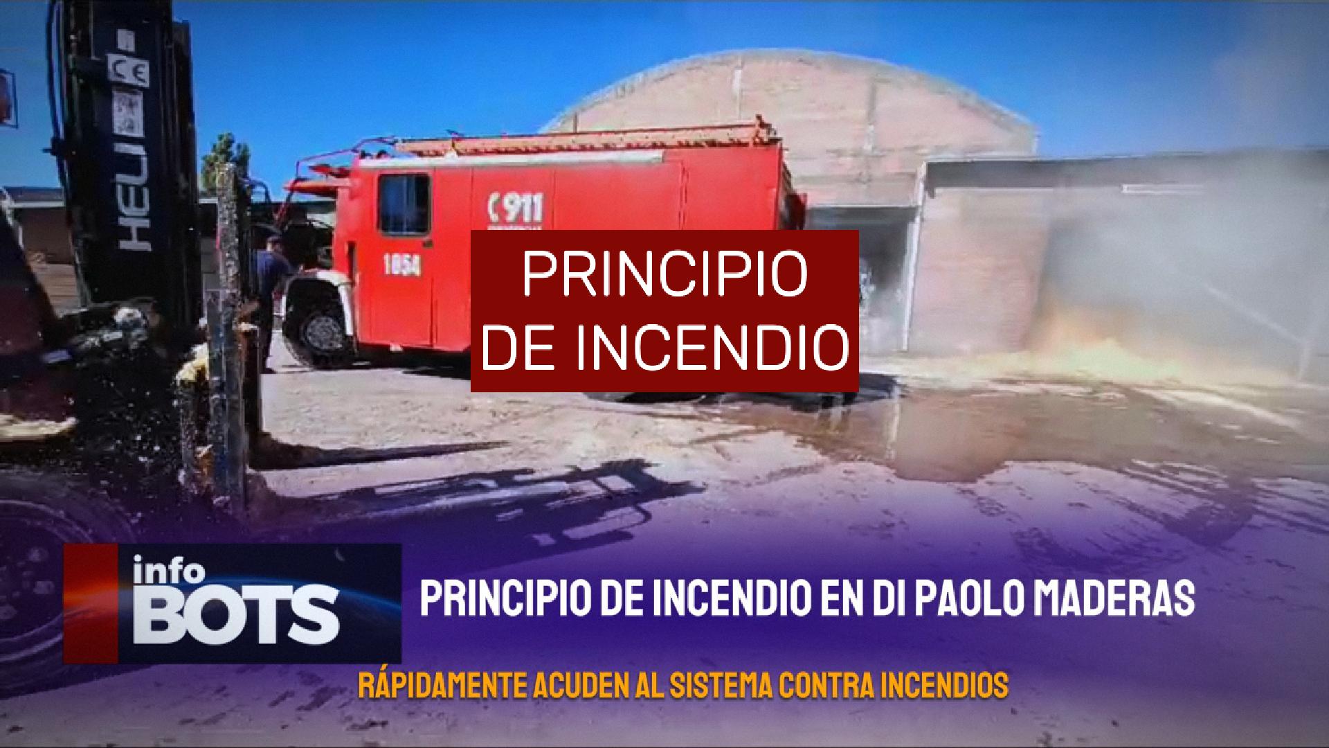 Incendio en Aserradero