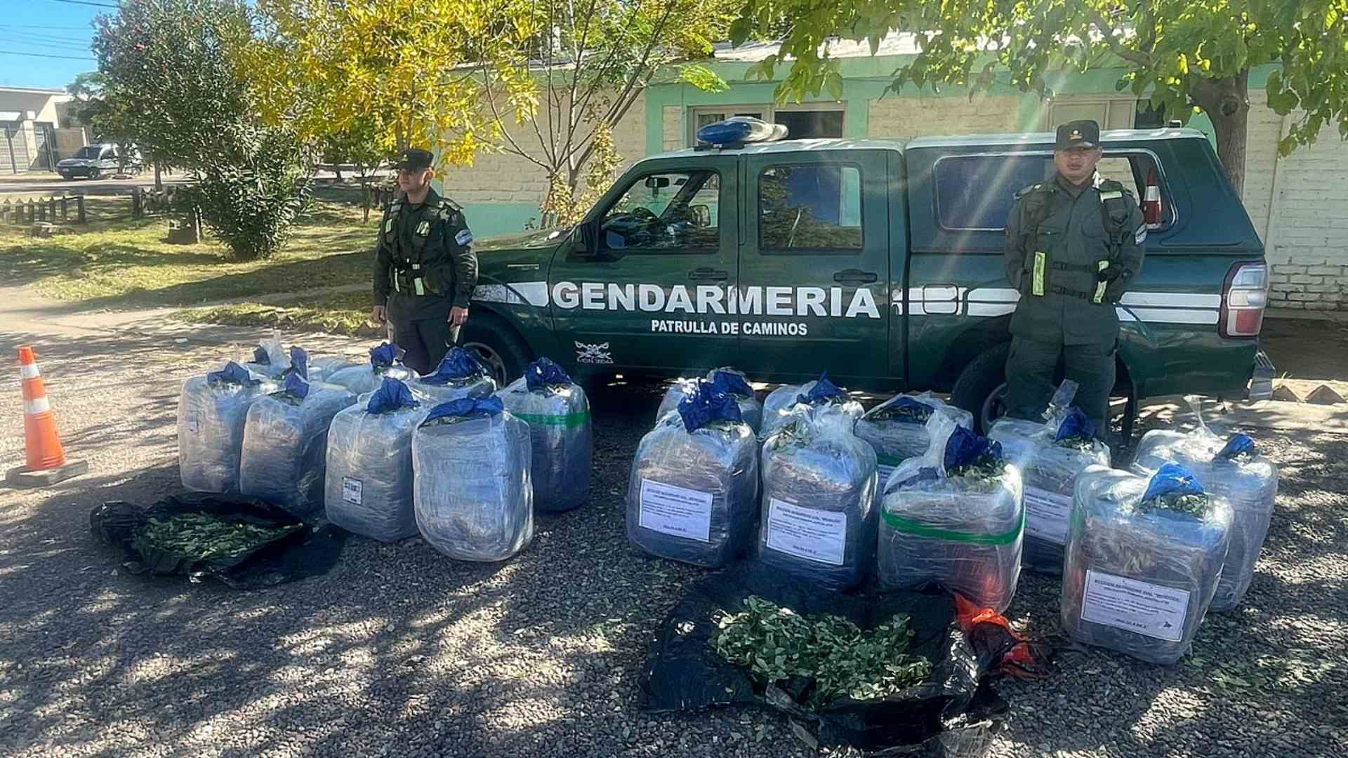 370 Kg de Hojas de coca