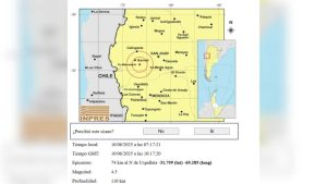Temblor de 4.5 grados sacudió San Juan