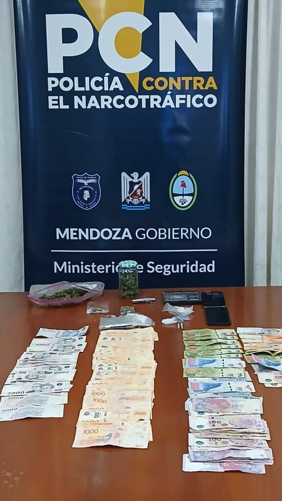 Operativo antidroga en Godoy Cruz y San Rafael