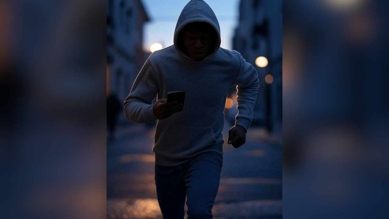 Roban celular de camioneta estacionada