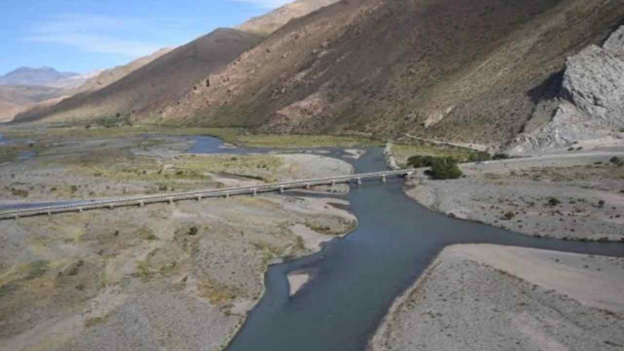 Río Atuel falta de agua