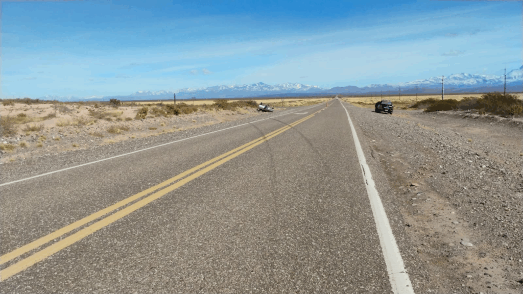 Vuelco en Ruta Nacional 144 de Malargüe
