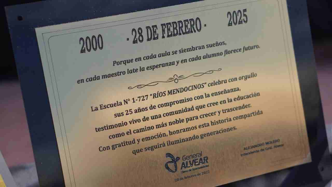Escuela Ríos Mendocinos Celebró su 25º Aniversario