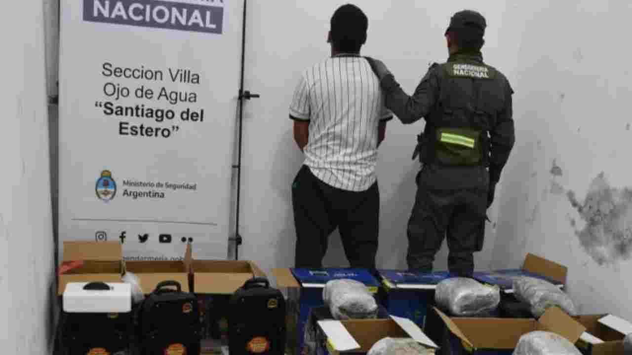 Gendarmería secuestro marihuana Mendoza