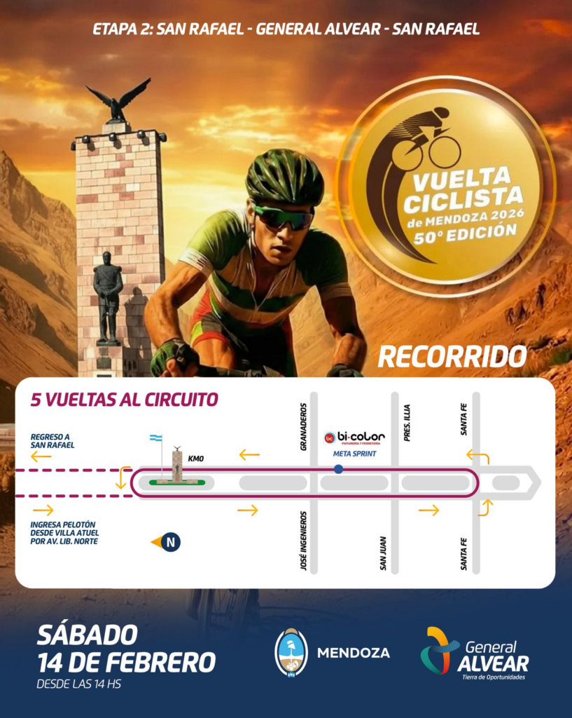 Vuelta de Mendoza 2026 etapa 2 General Alvear