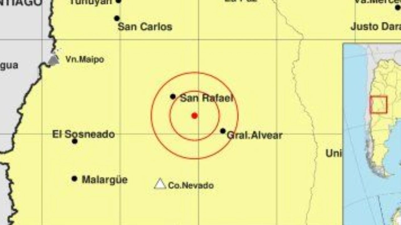 Sismo con epicentro en San Rafael