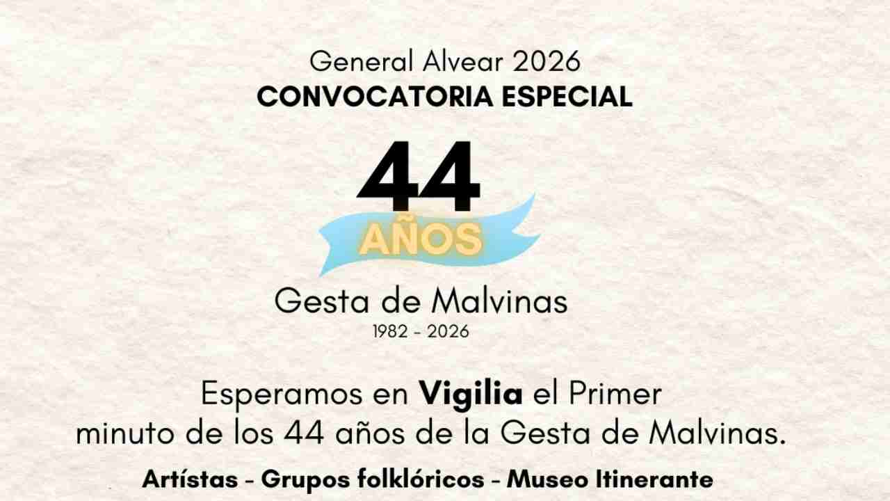 Vigilia por Malvinas General Alvear 2026