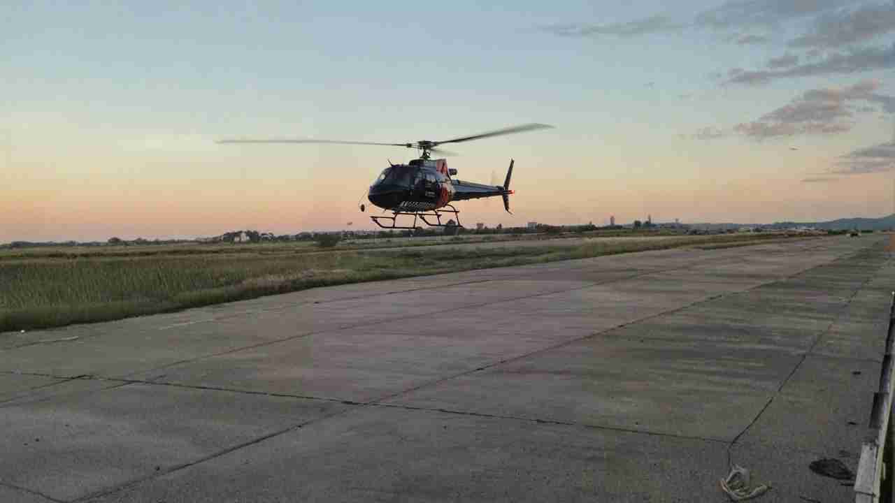 Traslado aéreo de Malargüe al Hospital Notti