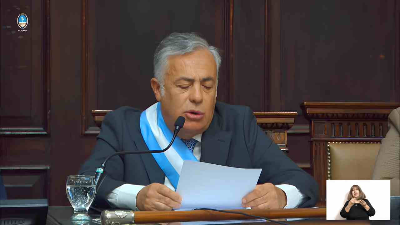 Alfredo Cornejo sesiones ordinarias 2026