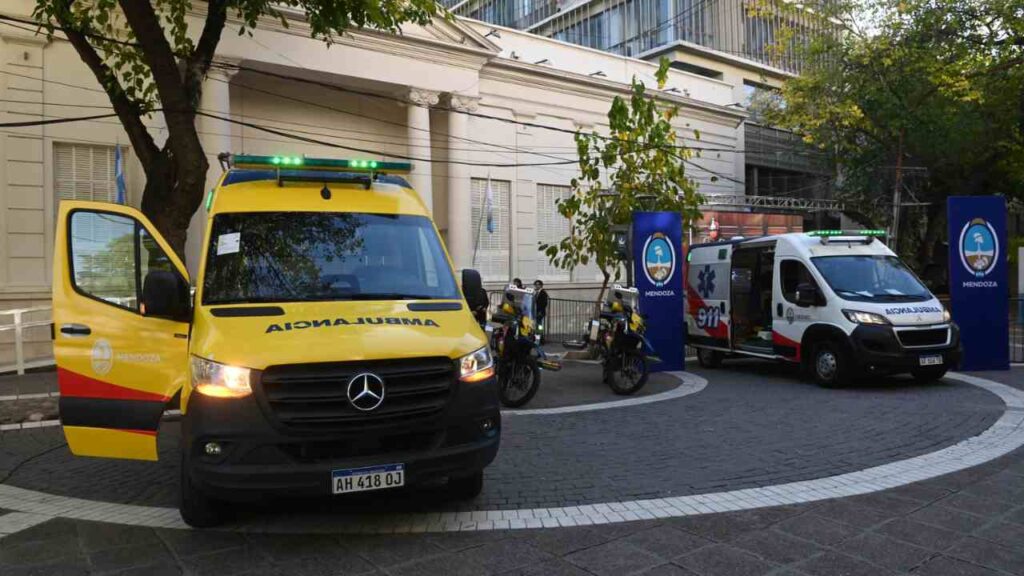  Presentaron las motoambulancias en Mendoza