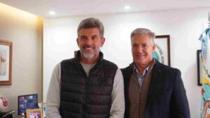 Molero recibió a Ulpiano Suarez en Alvear