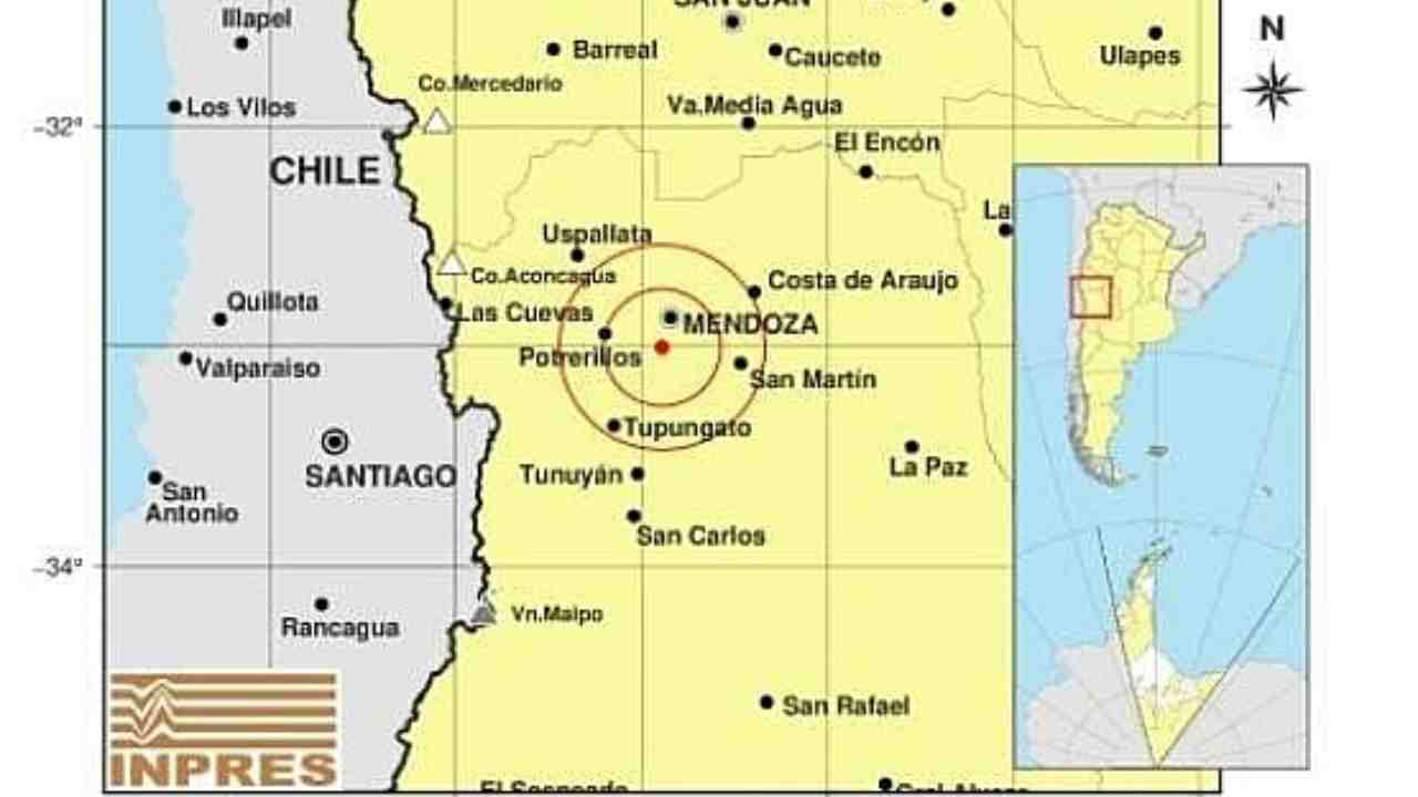 temblor en el Gran Mendoza