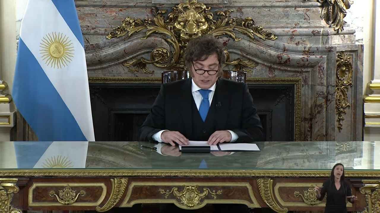 Cadena Nacional de Milei